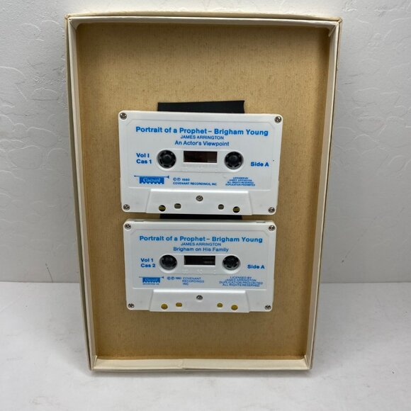 Vintage 1980 James Arrington Portrait Of A Prophet Brigham Young 2 Cassette Set - Picture 2 of 6
